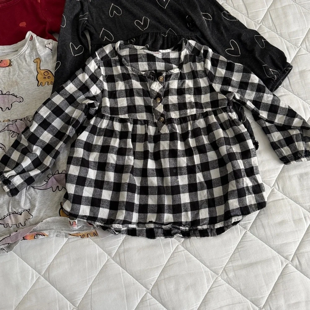 Old Navy Kids Dress Set - Red, Black, Green, Cream